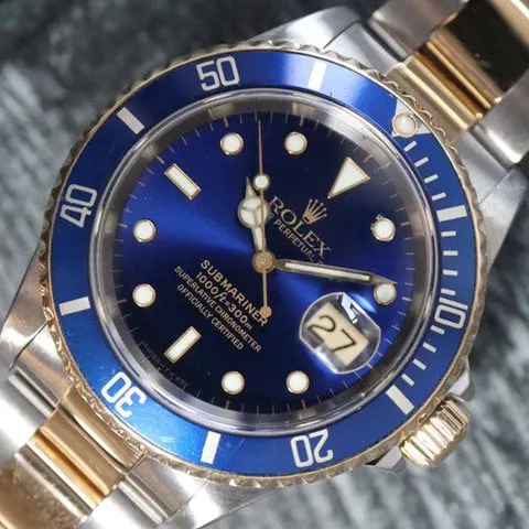 Rolex Submariner 16613 40mm Stainless steel Blue