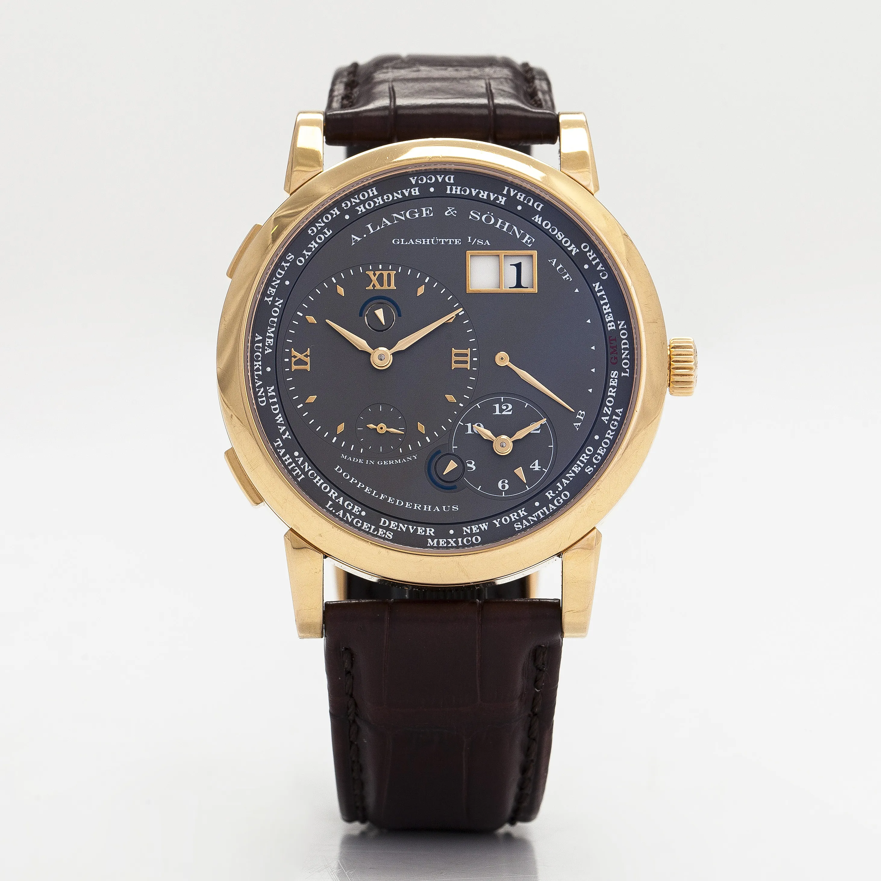 A. Lange & Söhne Lange 1 116.033 42mm Rose gold Gray