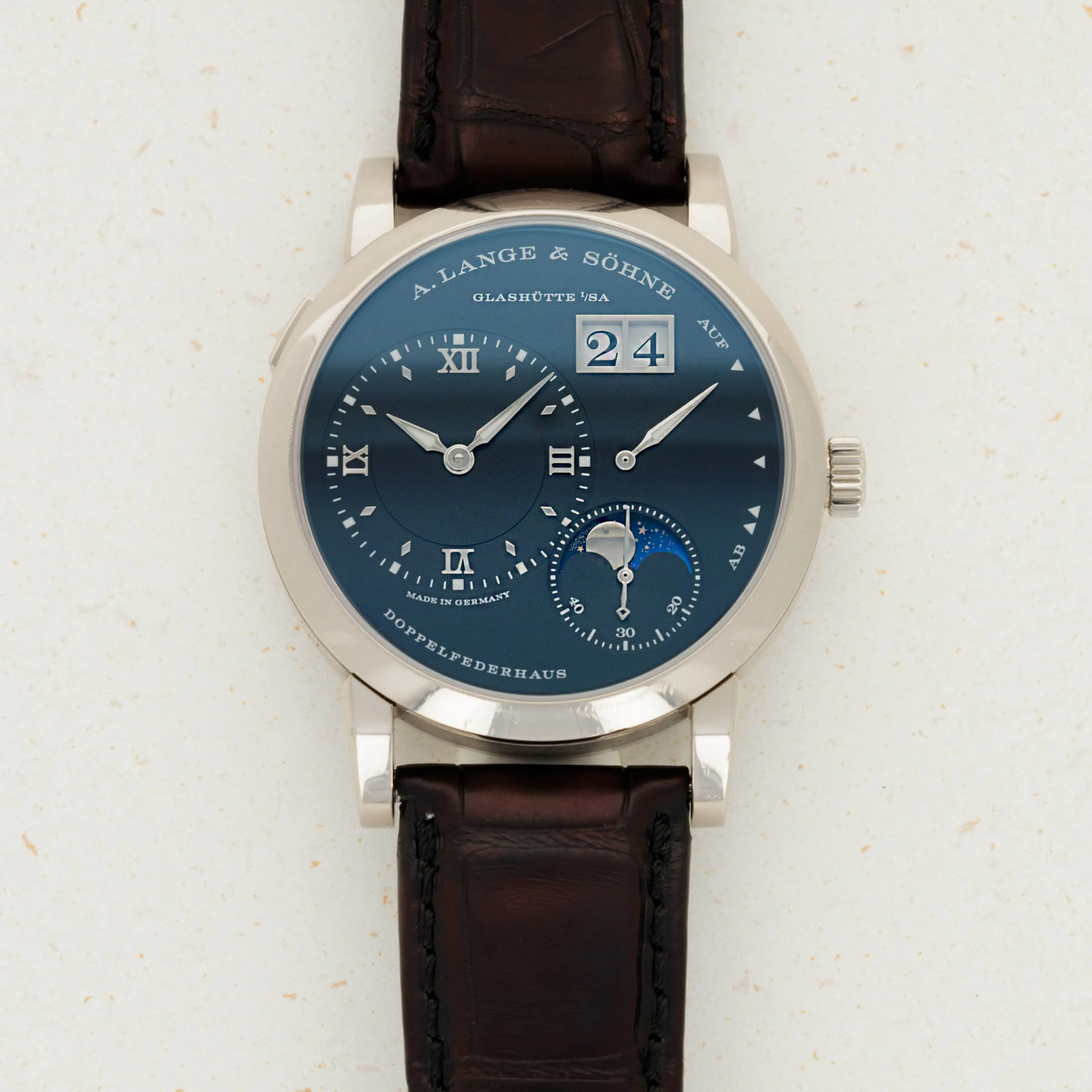 A. Lange & Söhne Lange 1 192.029 38.5mm White gold Black