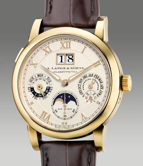 A. Lange & Söhne Langematik Perpetual 310.021 38.5mm Yellow gold Champagne