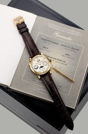 A. Lange & Söhne Langematik Perpetual 310.021 38.5mm Yellow gold Champagne 1