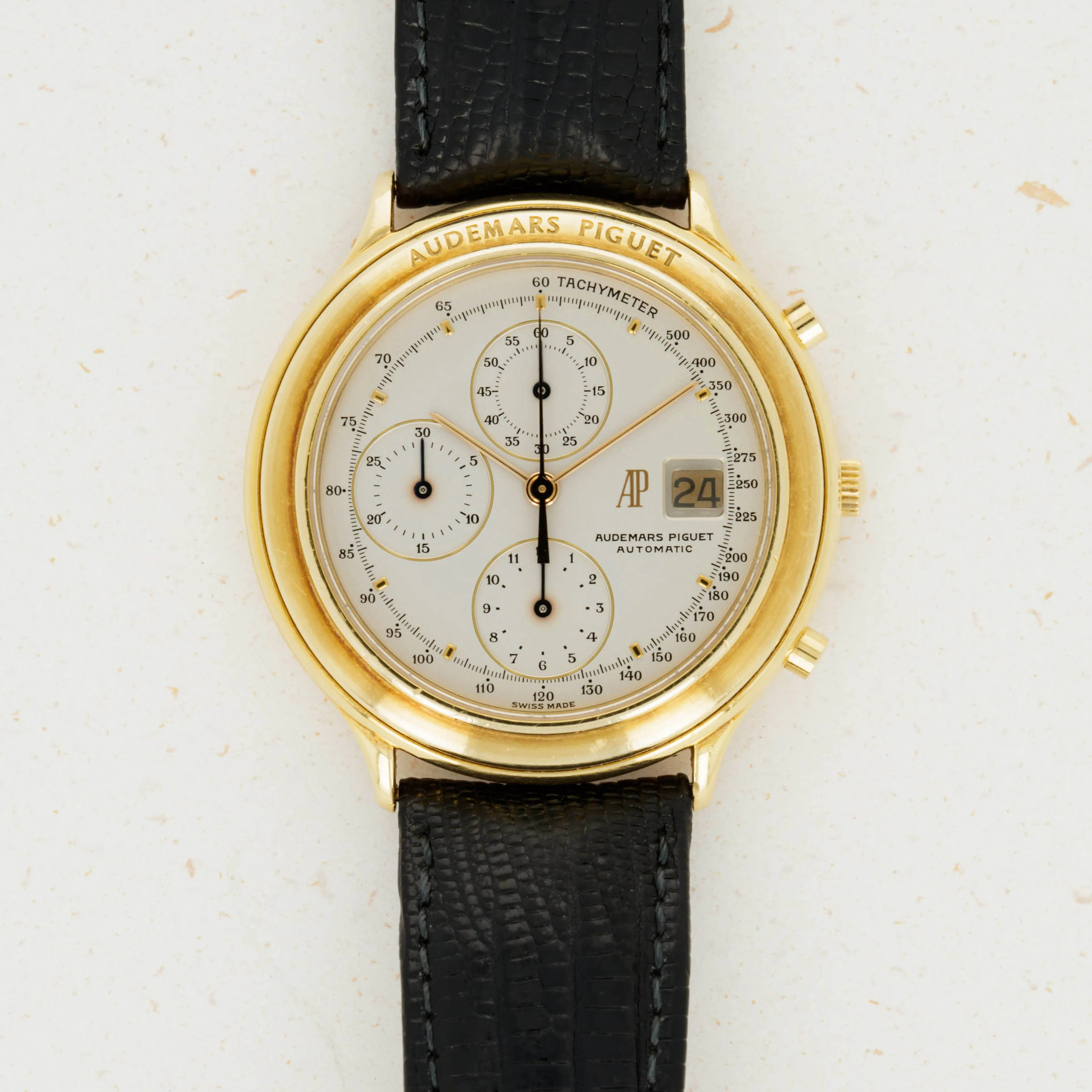 Audemars Piguet Huitième Chronograph 25644BA 40.5mm Yellow gold White