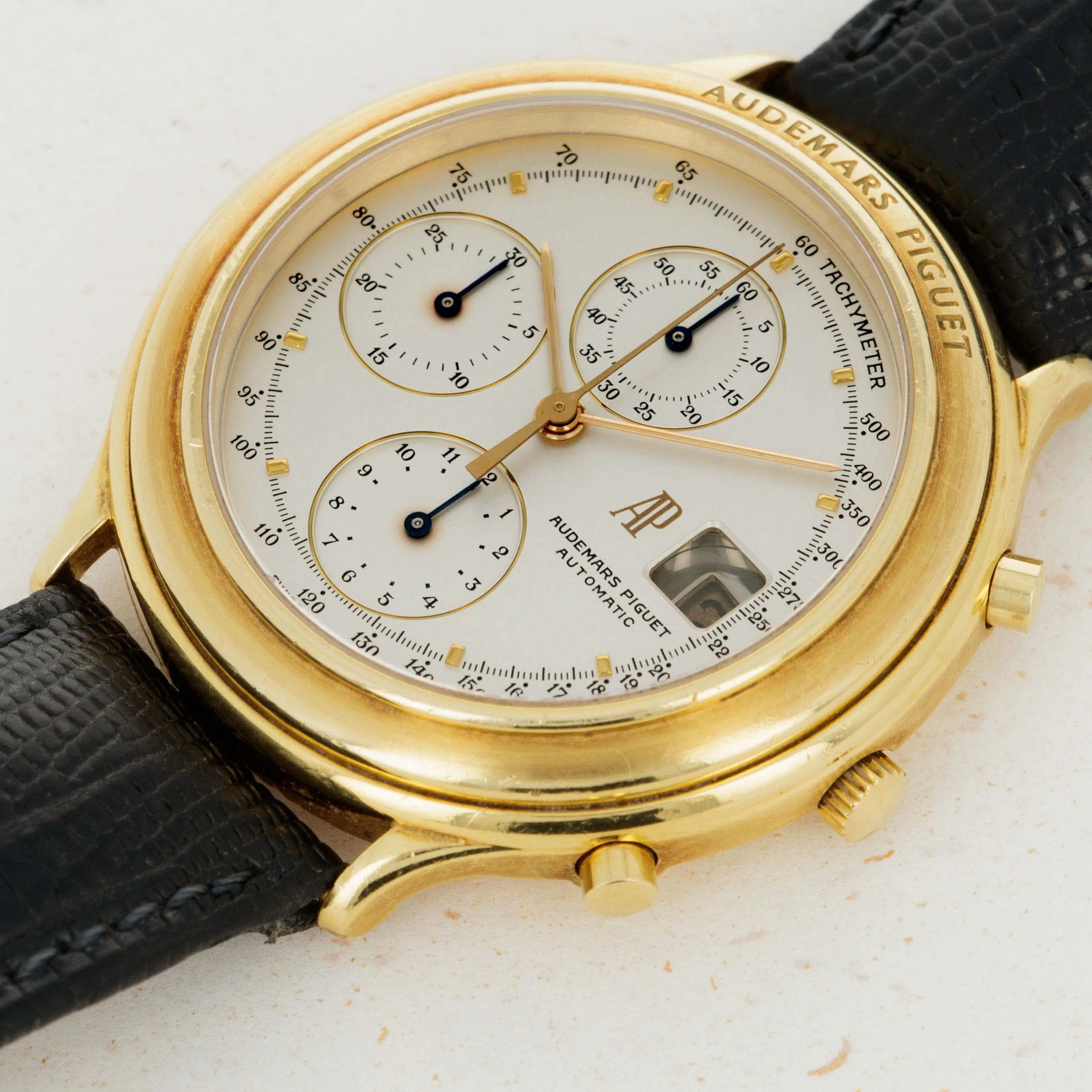 Audemars Piguet Huitième Chronograph 25644BA 40.5mm Yellow gold White 2