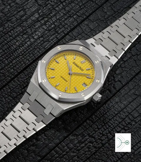 Audemars Piguet Royal Oak 14790ST 36mm Stainless steel Yellow