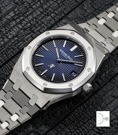 Audemars Piguet Royal Oak 15202IP 39mm Platinum and Titanium Blue