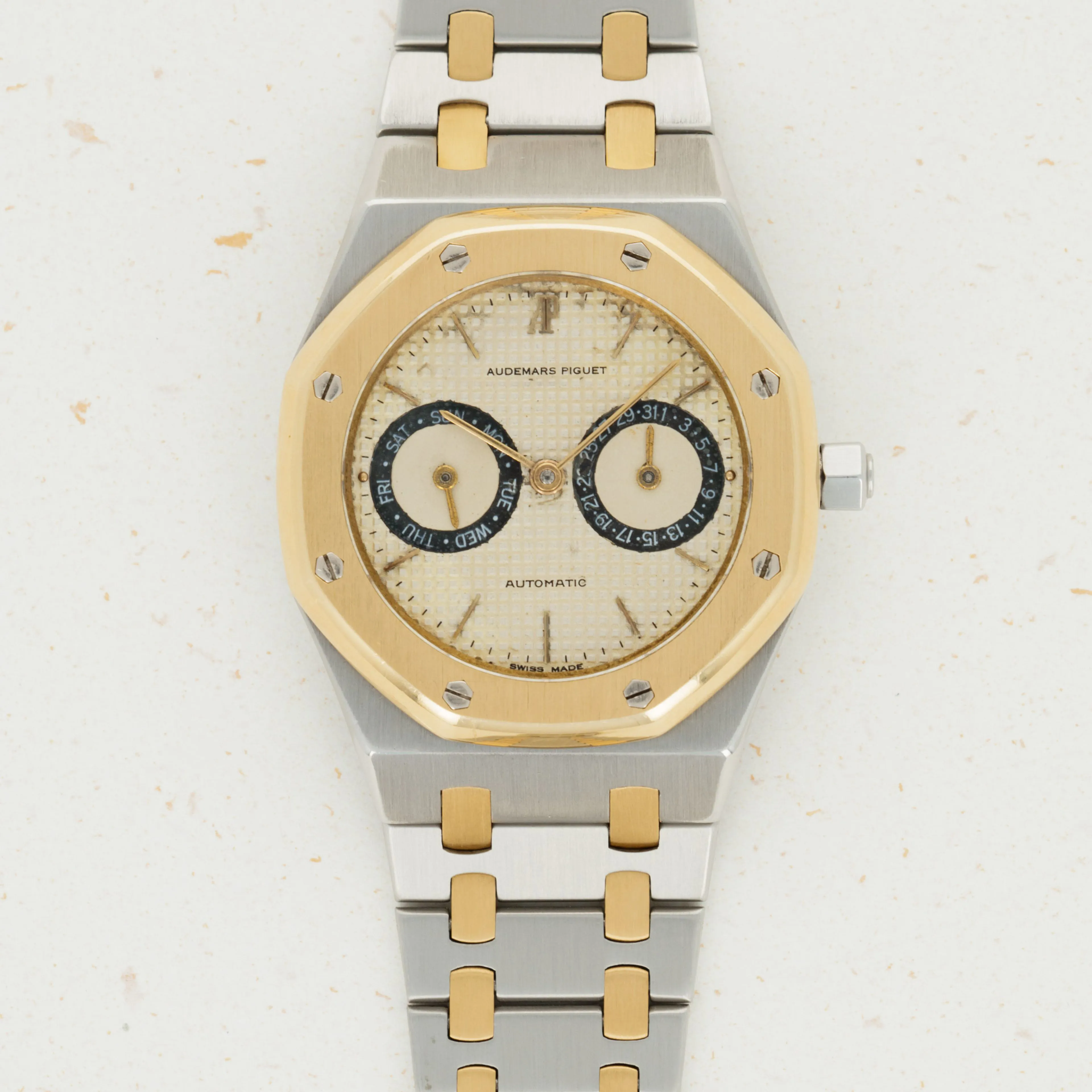 Audemars Piguet Royal Oak 25572SA 36mm Yellow gold and Stainless steel Cream