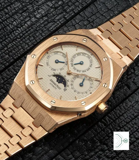 Audemars Piguet Royal Oak Perpetual Calendar 25686OR 39mm Rose gold Cream