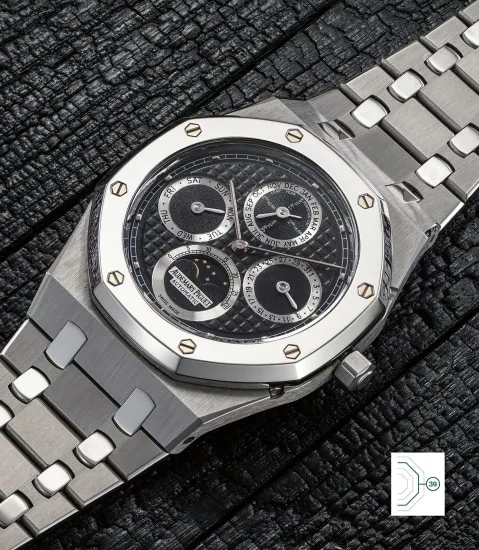 Audemars Piguet Royal Oak Perpetual Calendar 25820SP 39mm Stainless steel and platinum Black