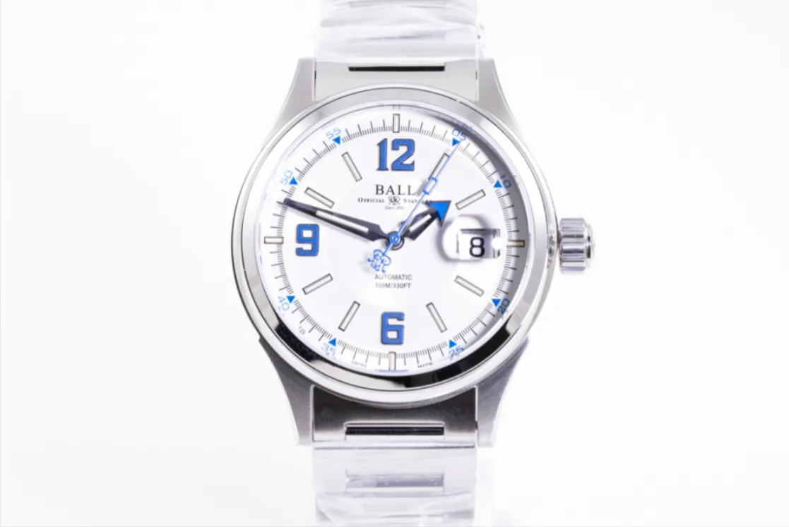 Ball Fireman Racer NM2088C-S2J-WHBE 40mm Stainless steel White