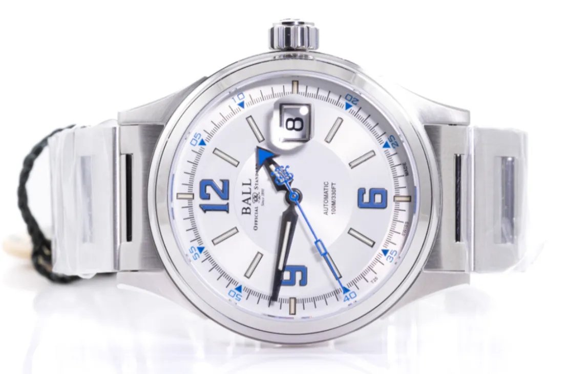 Ball Fireman Racer NM2088C-S2J-WHBE 40mm Stainless steel White 1