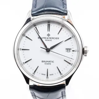 Baume & Mercier Clifton MOA10398 Stainless steel White