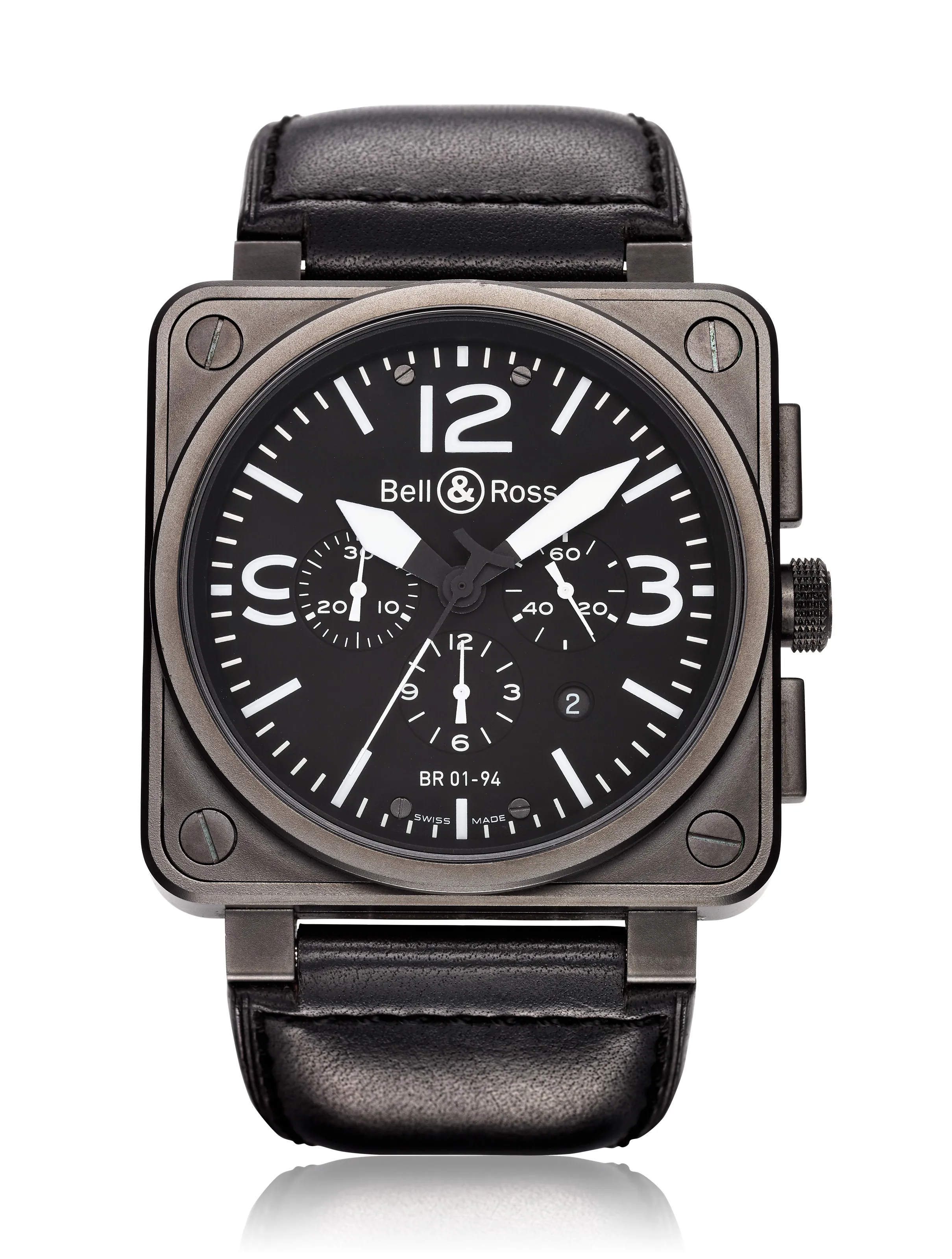 Bell & Ross BR 01 BR01-94 46mm Stainless steel Black