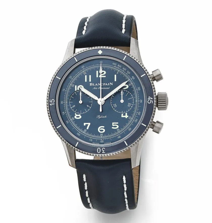 Blancpain Air Command AC02.12B40.63B 42mm Titanium Blue