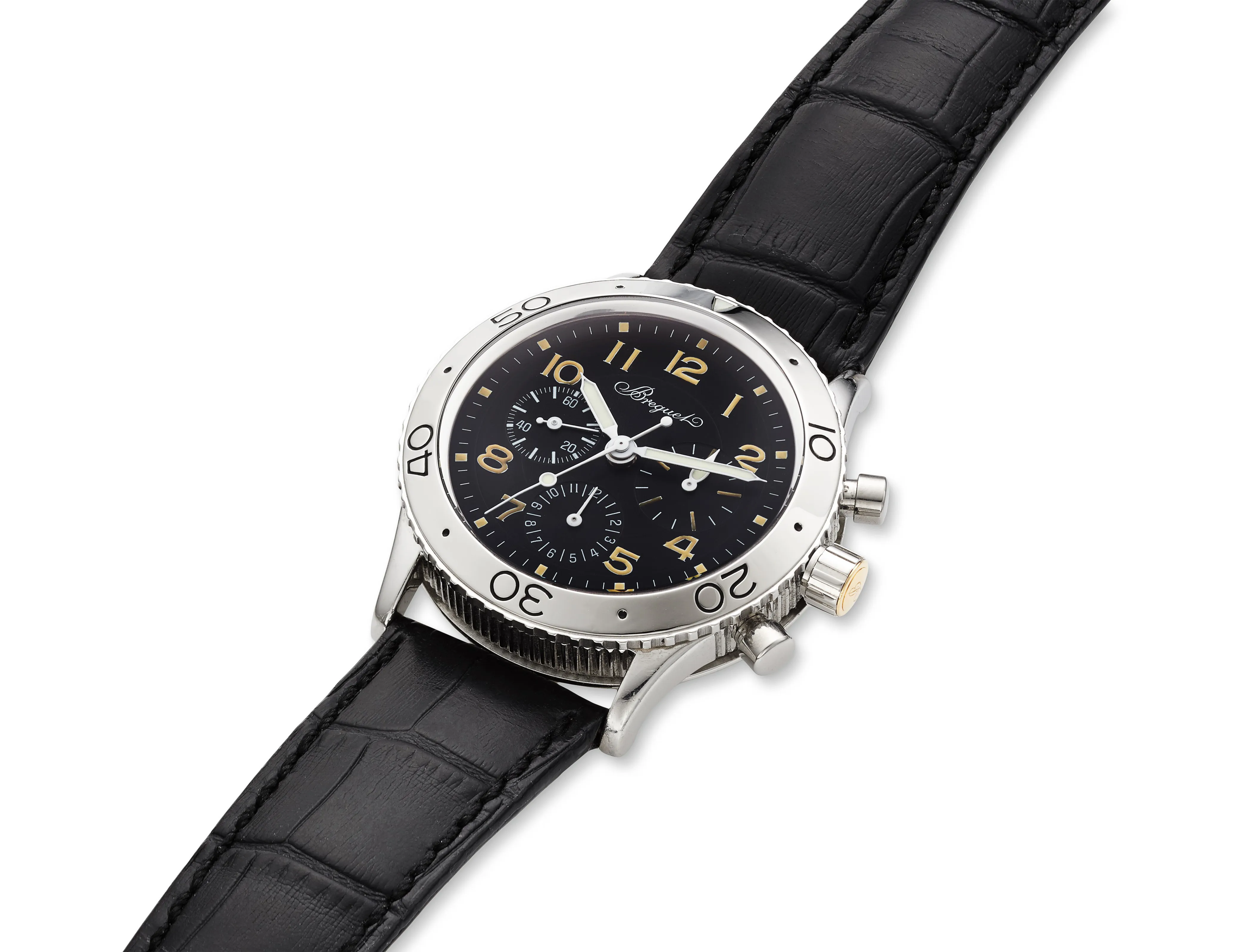 Breguet 3800ST 39.5mm Stainless steel Black 3