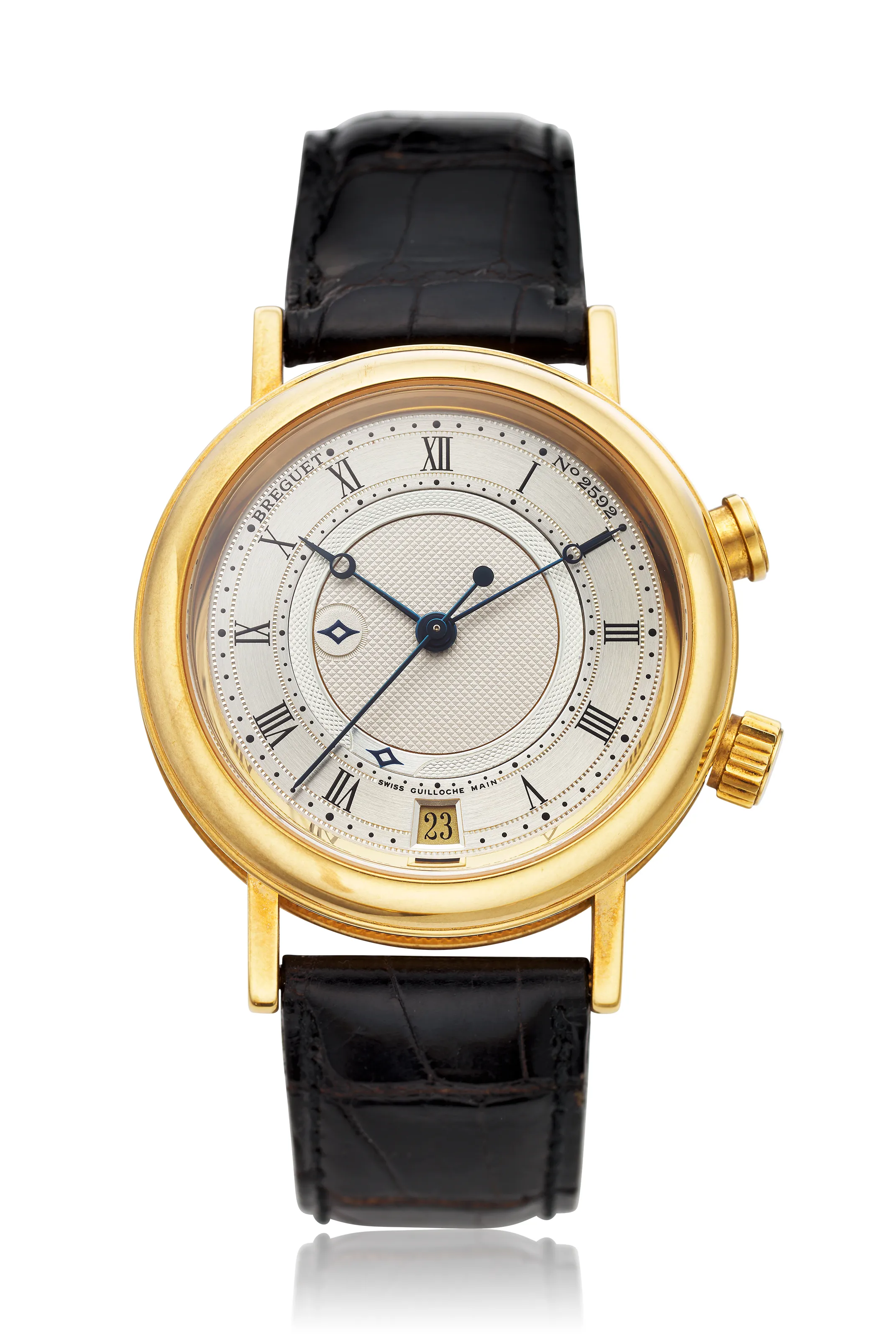 Breguet Classique 3600 39mm Yellow gold Silvered guilloche