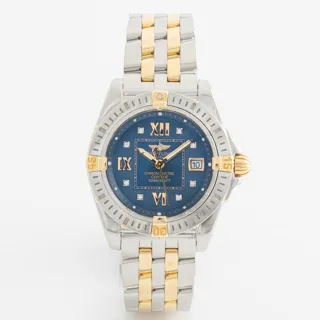 Breitling Galactic B71356 Yellow gold and Stainless steel Blue