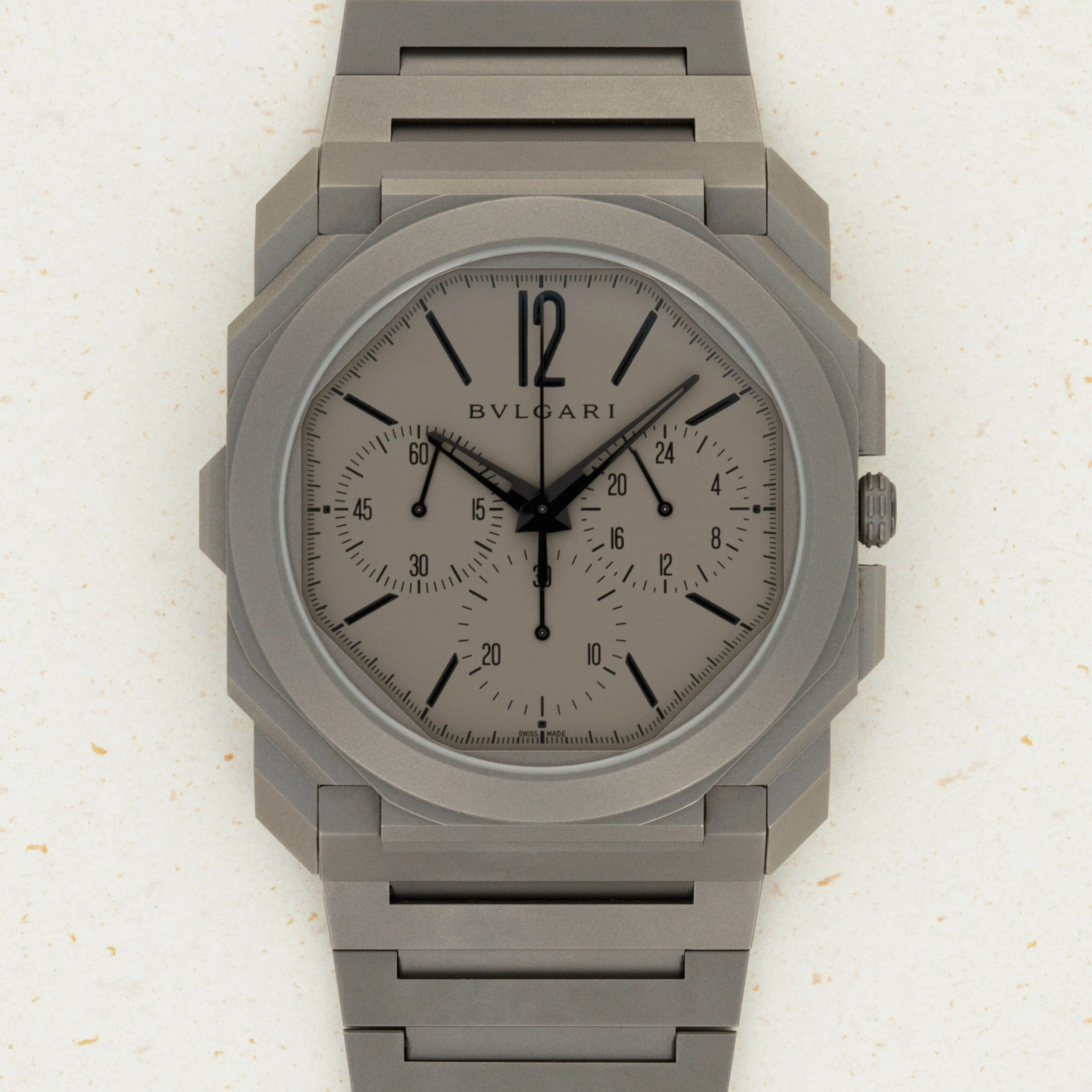 Bulgari Octo Finissimo Chronograph GMT 103068 42mm Titanium Grey