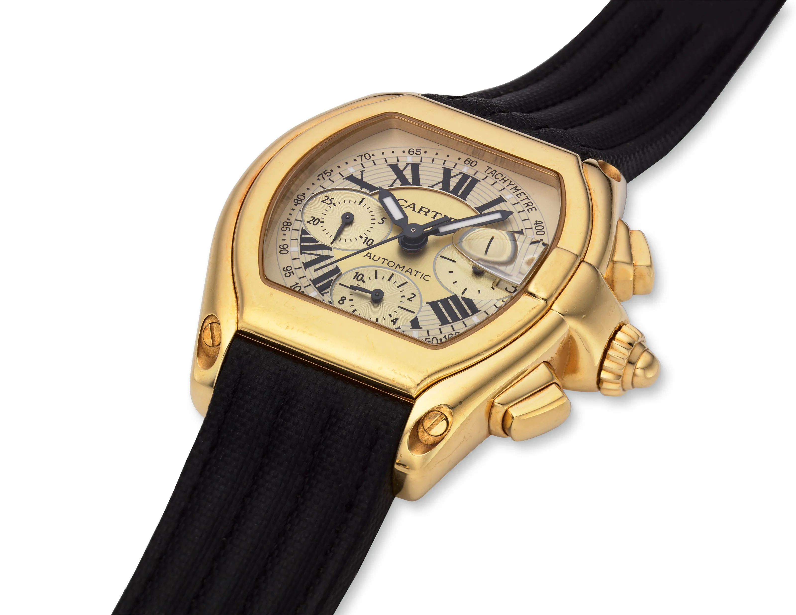 Cartier Roadster 2619 38mm Yellow gold Champagne 1