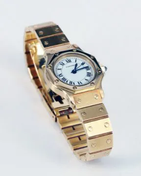 Cartier Santos Ronde Yellow gold White 3