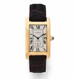 Cartier American Tank 811905 / 000656 Yellow gold Cream