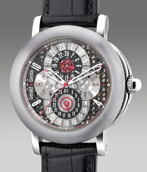 Gérald Genta Arena Perpetual Calendar AQG.Y.66.915.CN.BD 46mm White gold Skeletonized