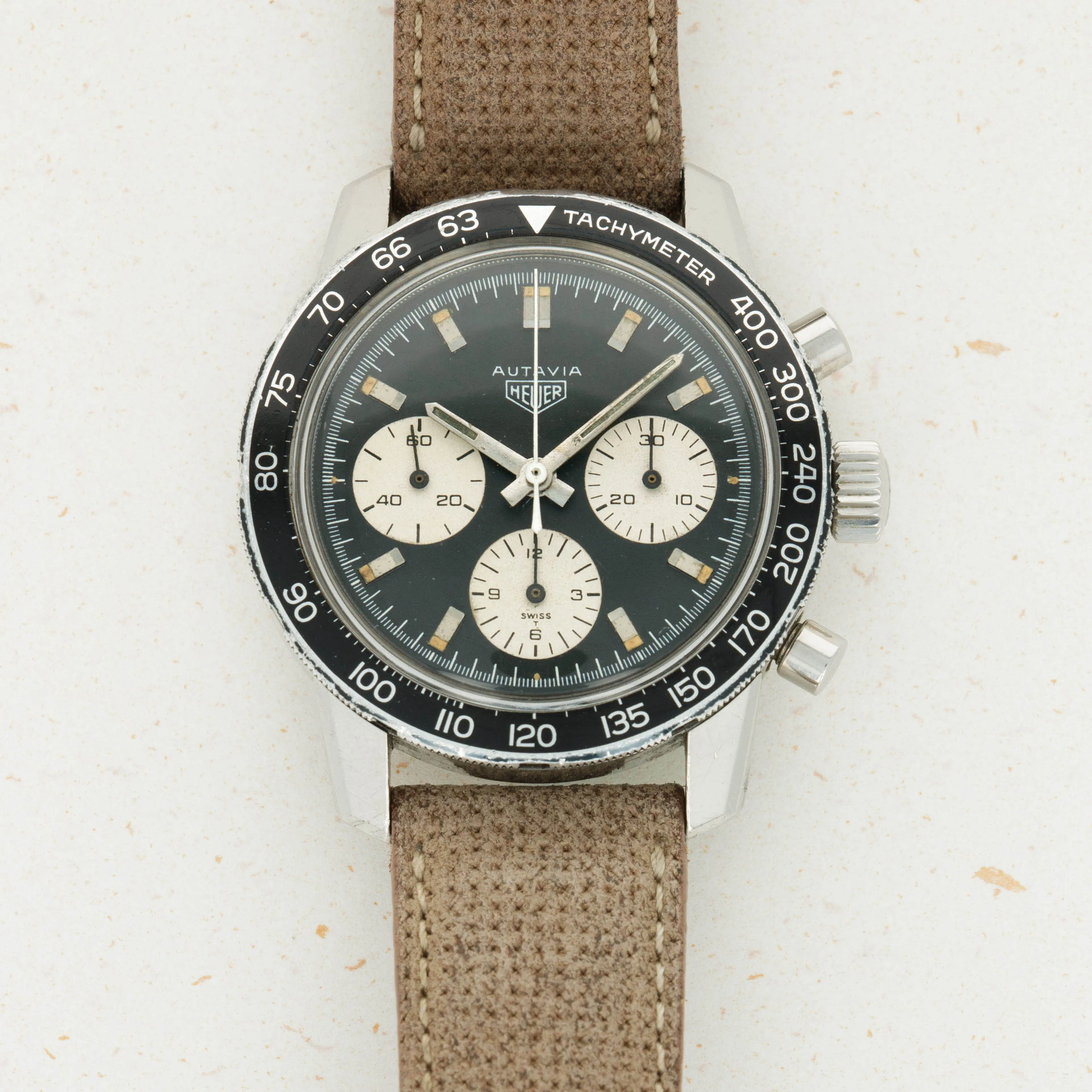 Heuer 2446C 40mm Stainless steel