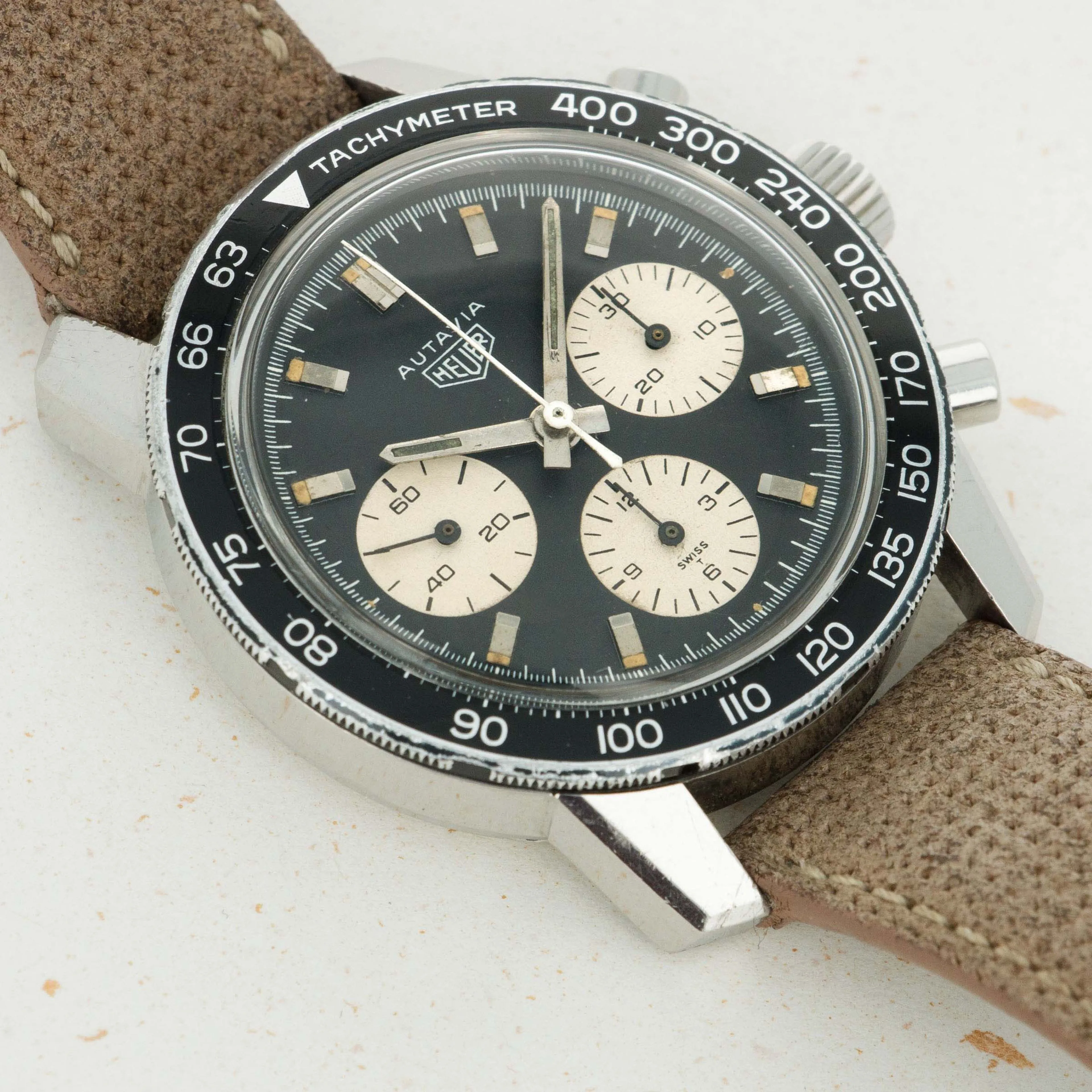 Heuer 2446C 40mm Stainless steel 1