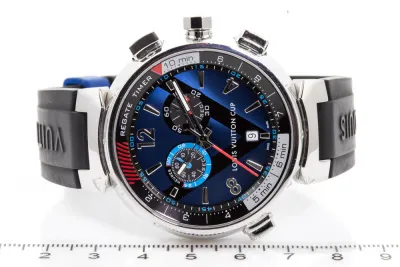 Louis Vuitton Tambour Regatta Q102D 44mm Stainless steel Blue 1