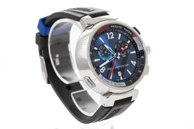 Louis Vuitton Tambour Regatta Q102D 44mm Stainless steel Blue 5