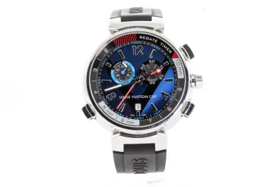 Louis Vuitton Tambour Regatta Q102D 44mm Stainless steel Blue 6