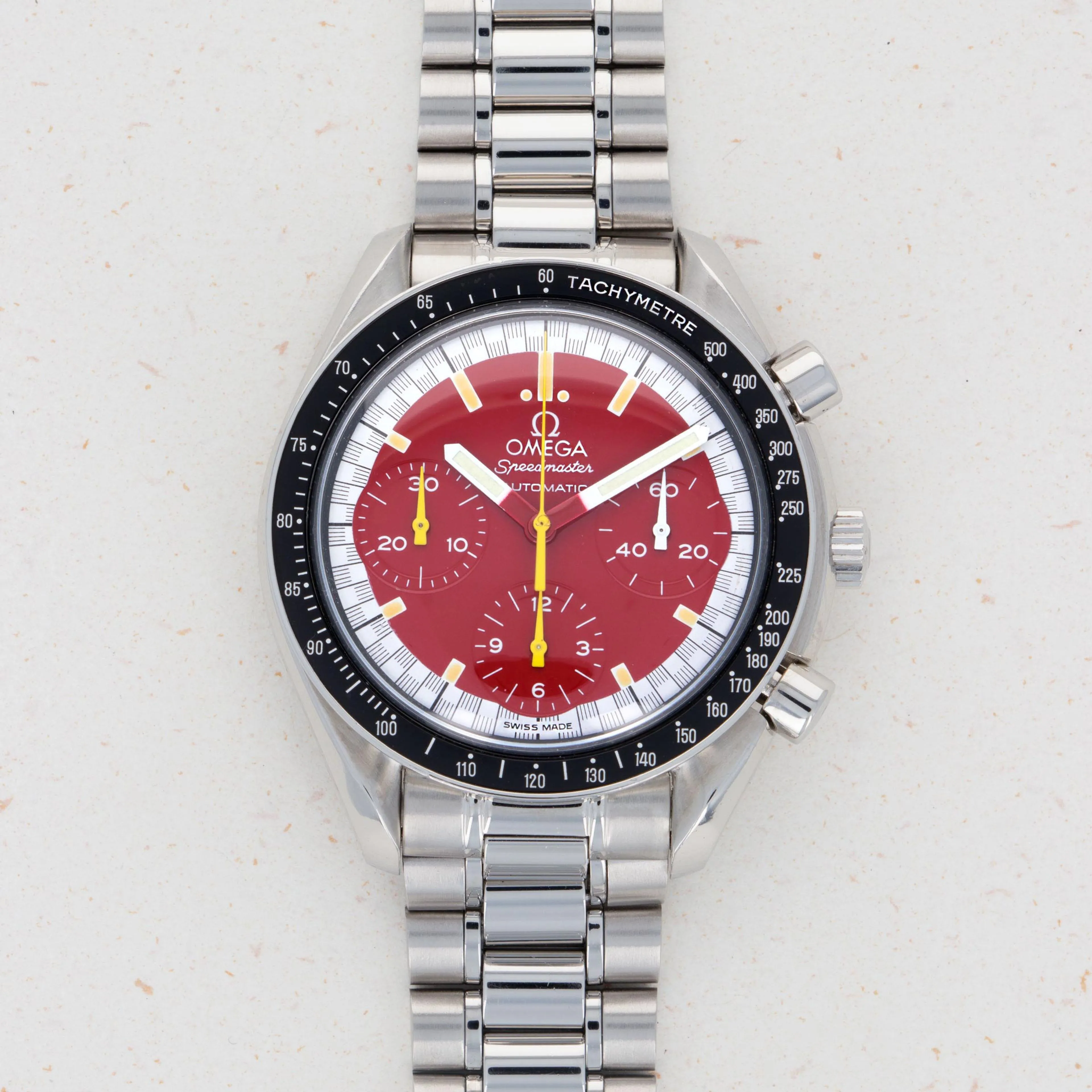 Omega Speedmaster Reduced 3510.61 39mm Stainless steel Red