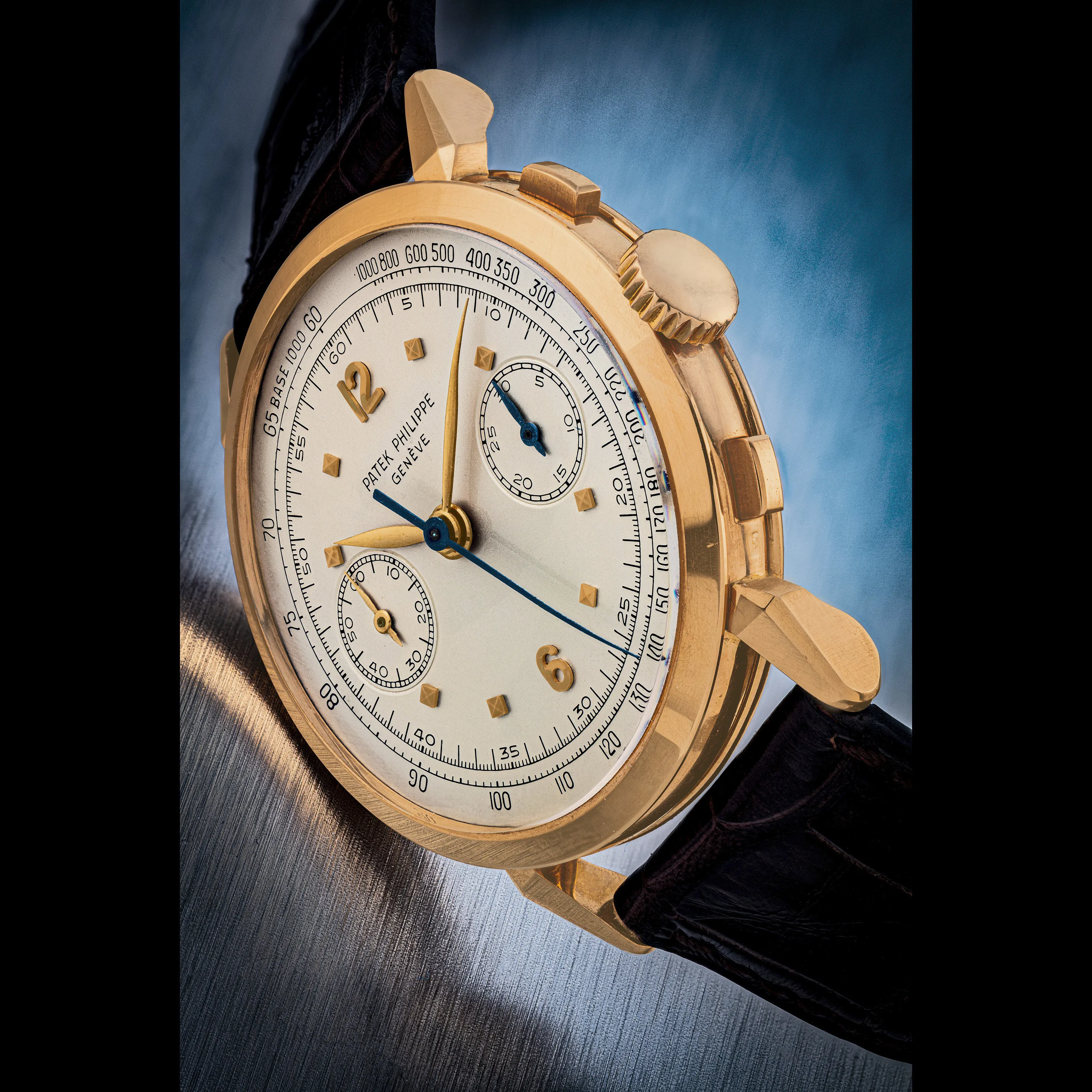 Patek Philippe 1579R 36mm Rose gold Silvered