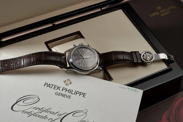 Patek Philippe Annual Calendar Chronograph 5960P 40mm Platinum Grey 1