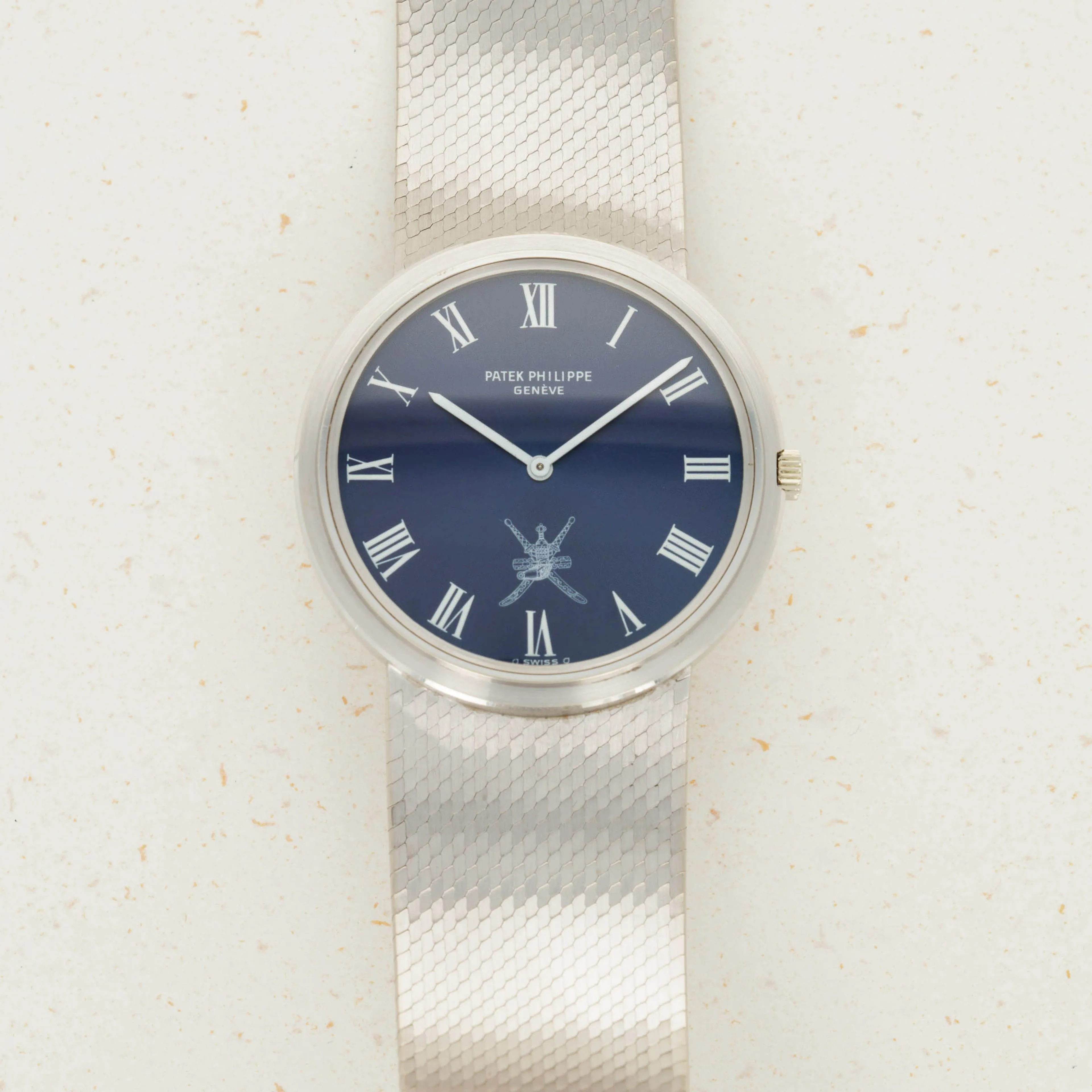 Patek Philippe Calatrava 3601-1 33.5mm White gold Blue