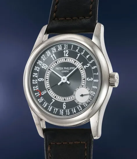 Patek Philippe Calatrava 6000G 37mm White gold Grey