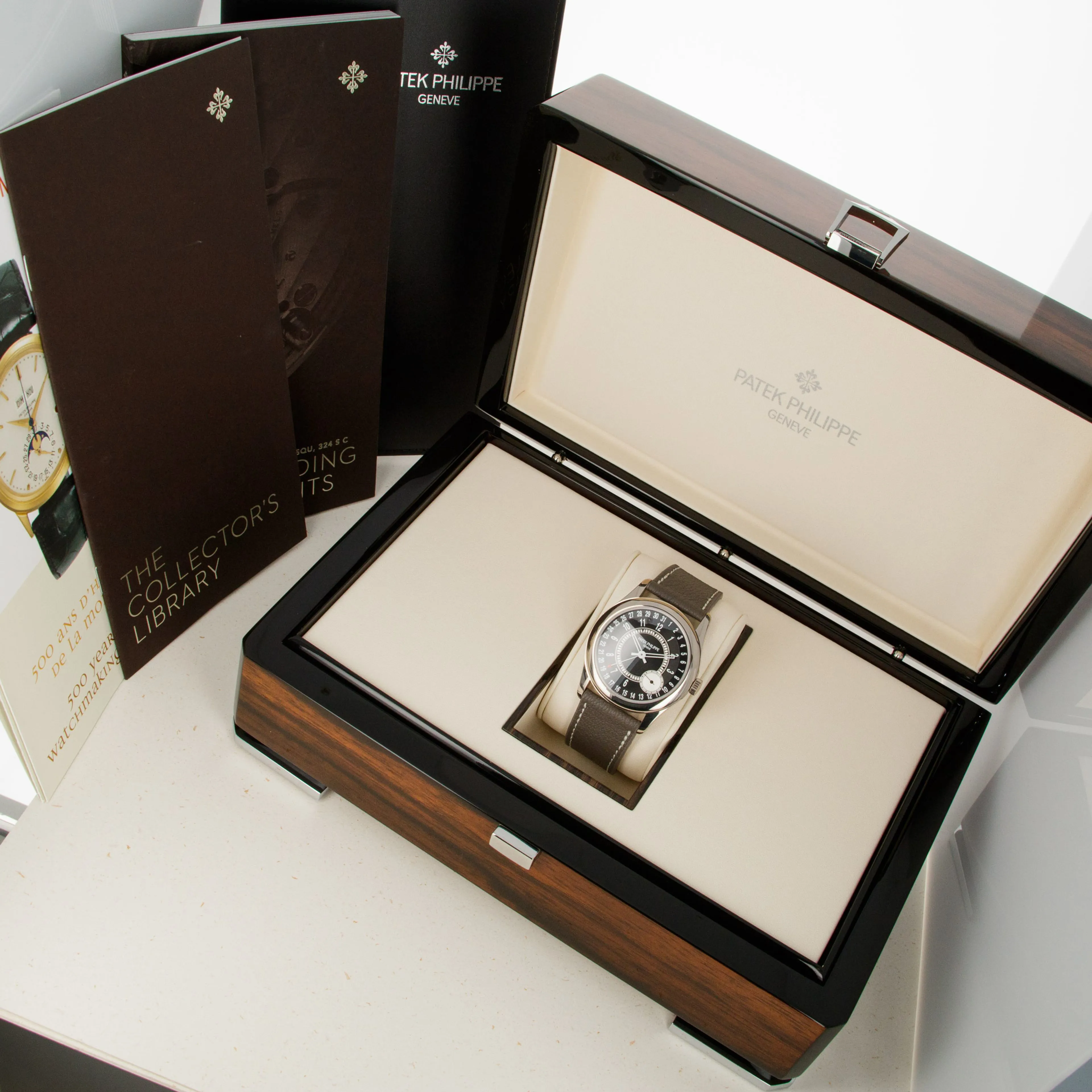 Patek Philippe Calatrava 6006G 39mm White gold Black 12