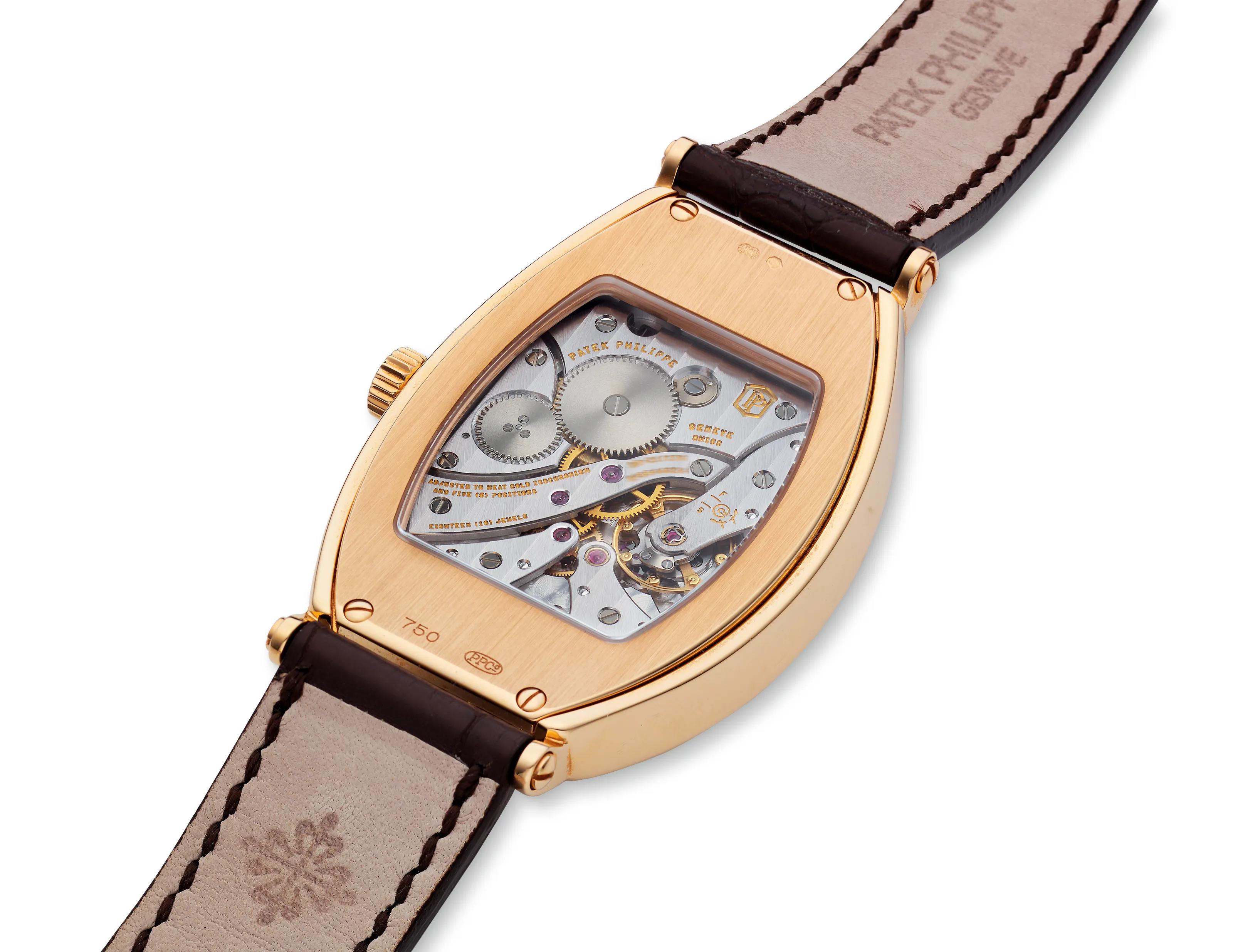 Patek Philippe Gondolo 5098 49.5mm Rose gold Silvered guilloche 2