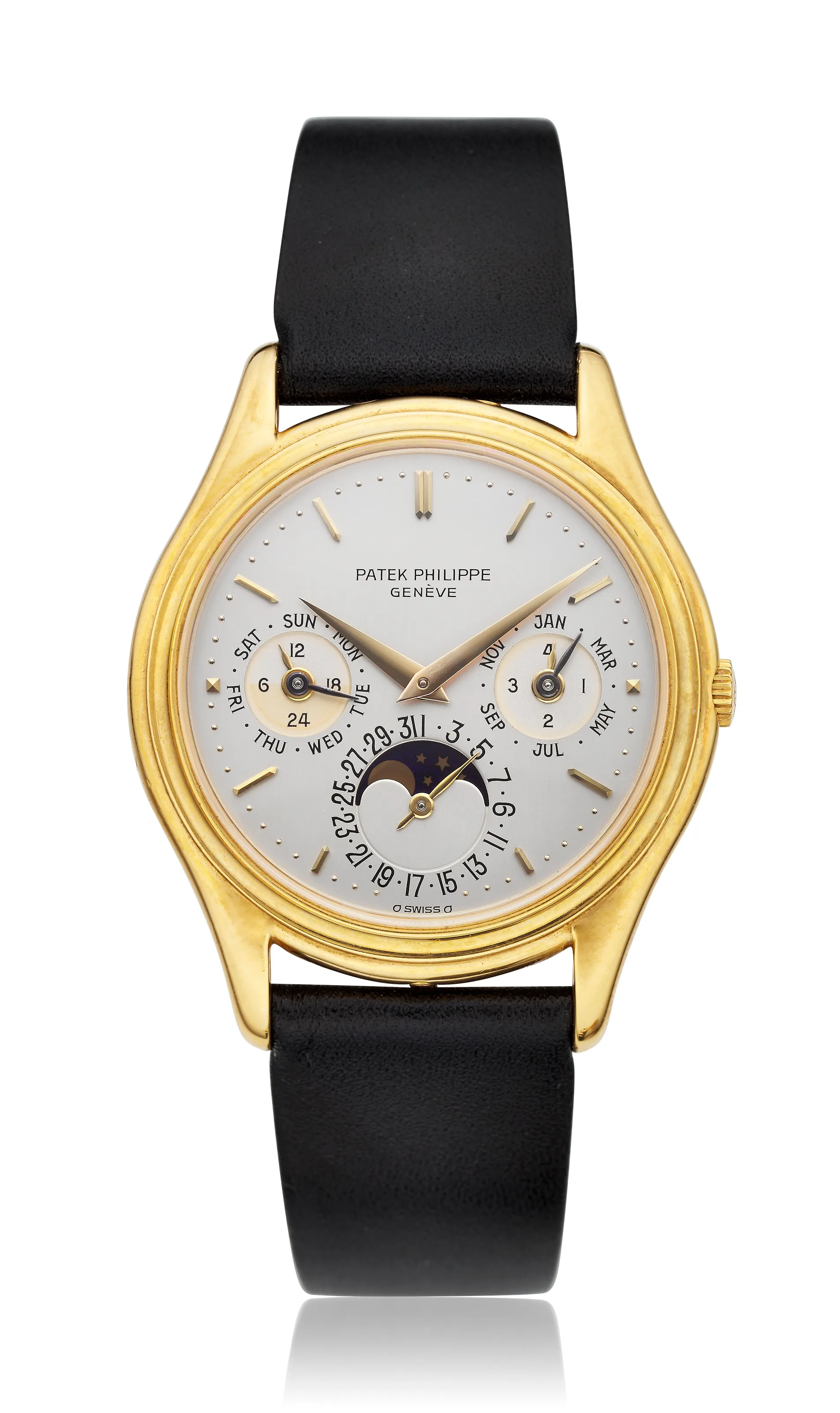 Patek Philippe Perpetual Calendar 3941 36mm Yellow gold Silvered