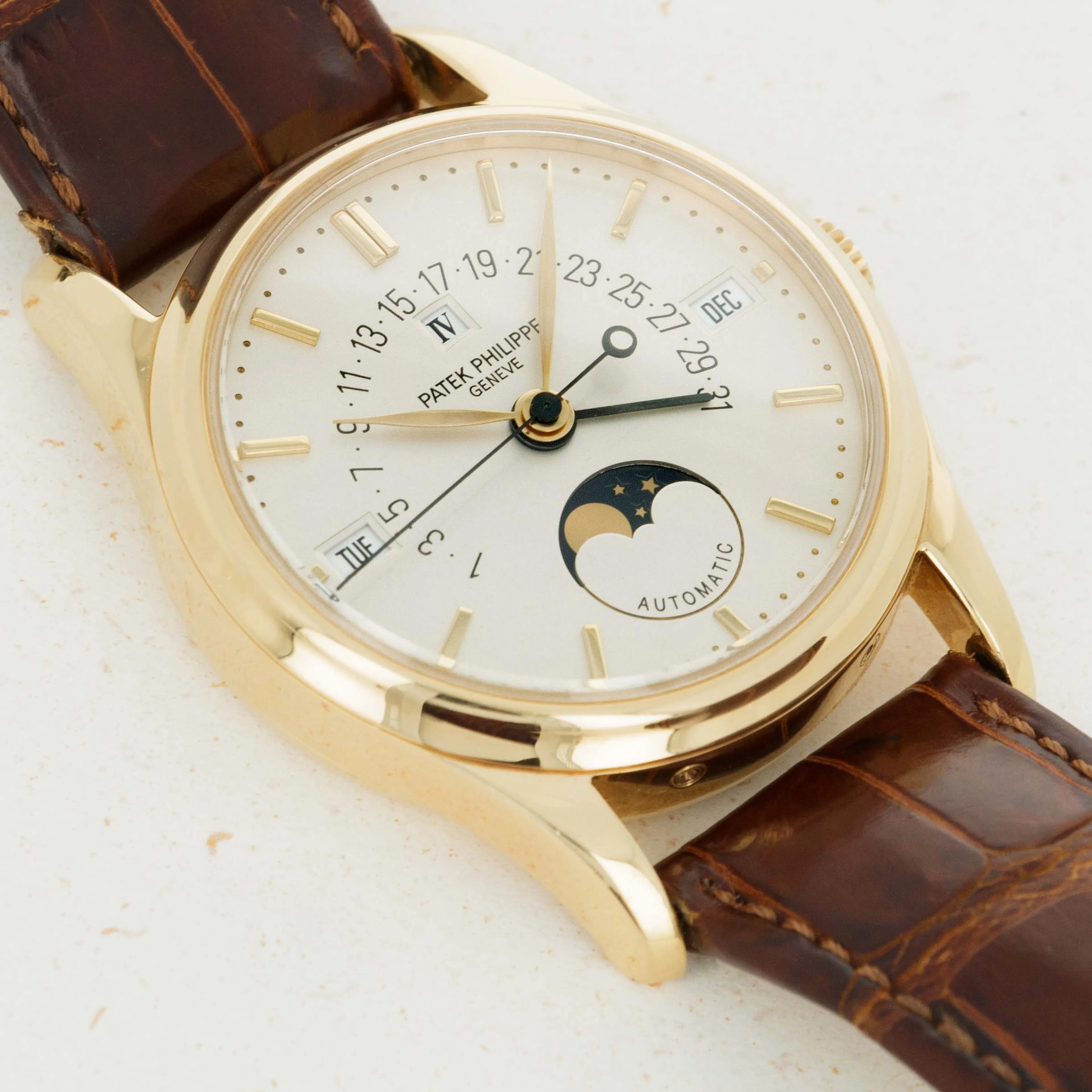 Patek Philippe Perpetual Calendar 5050J 35mm Yellow gold Silver 1