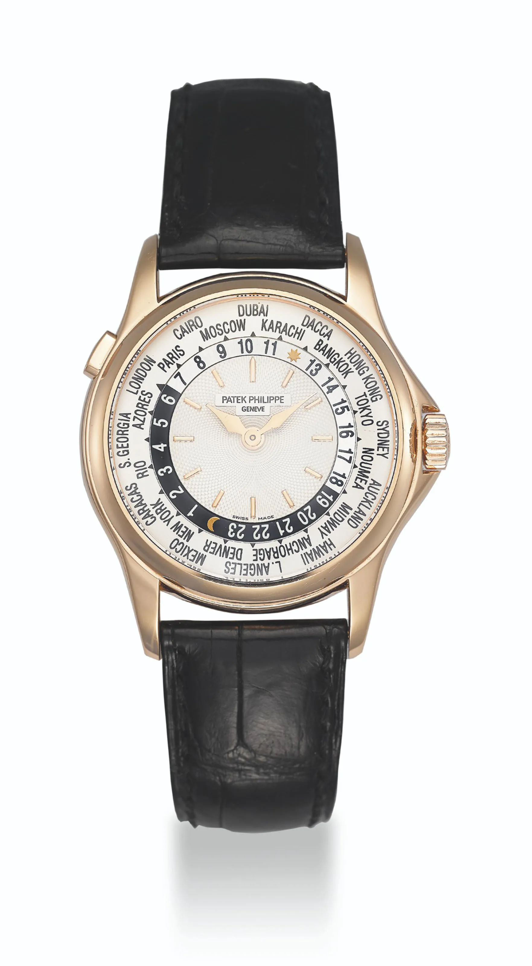 Patek Philippe World Time 5110R 37mm Rose gold Silvered