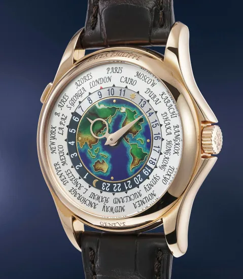 Patek Philippe World Time 5131R 40mm Rose gold Cloisonné enamel