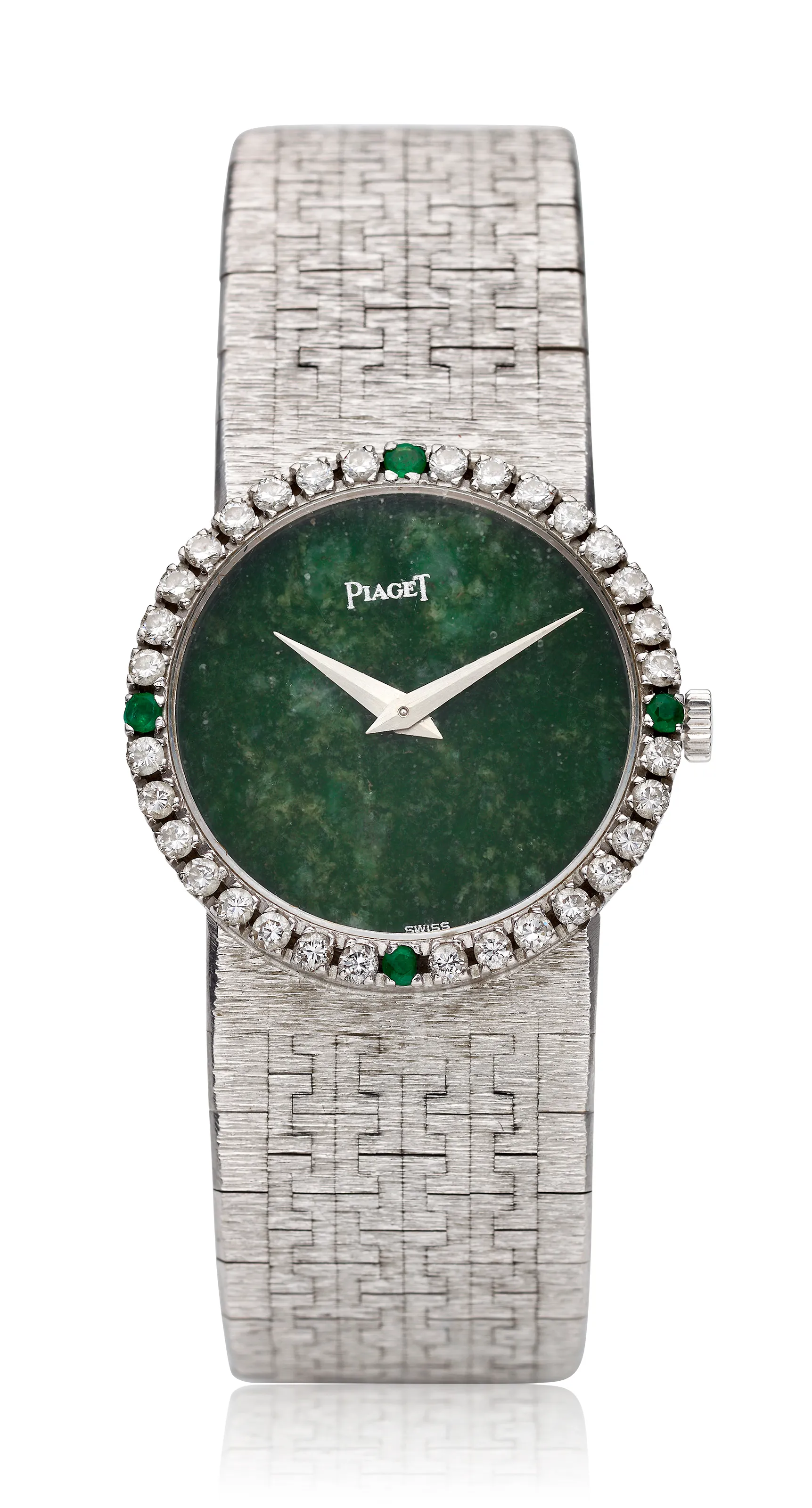 Piaget 9706 A6 24mm White gold Jade