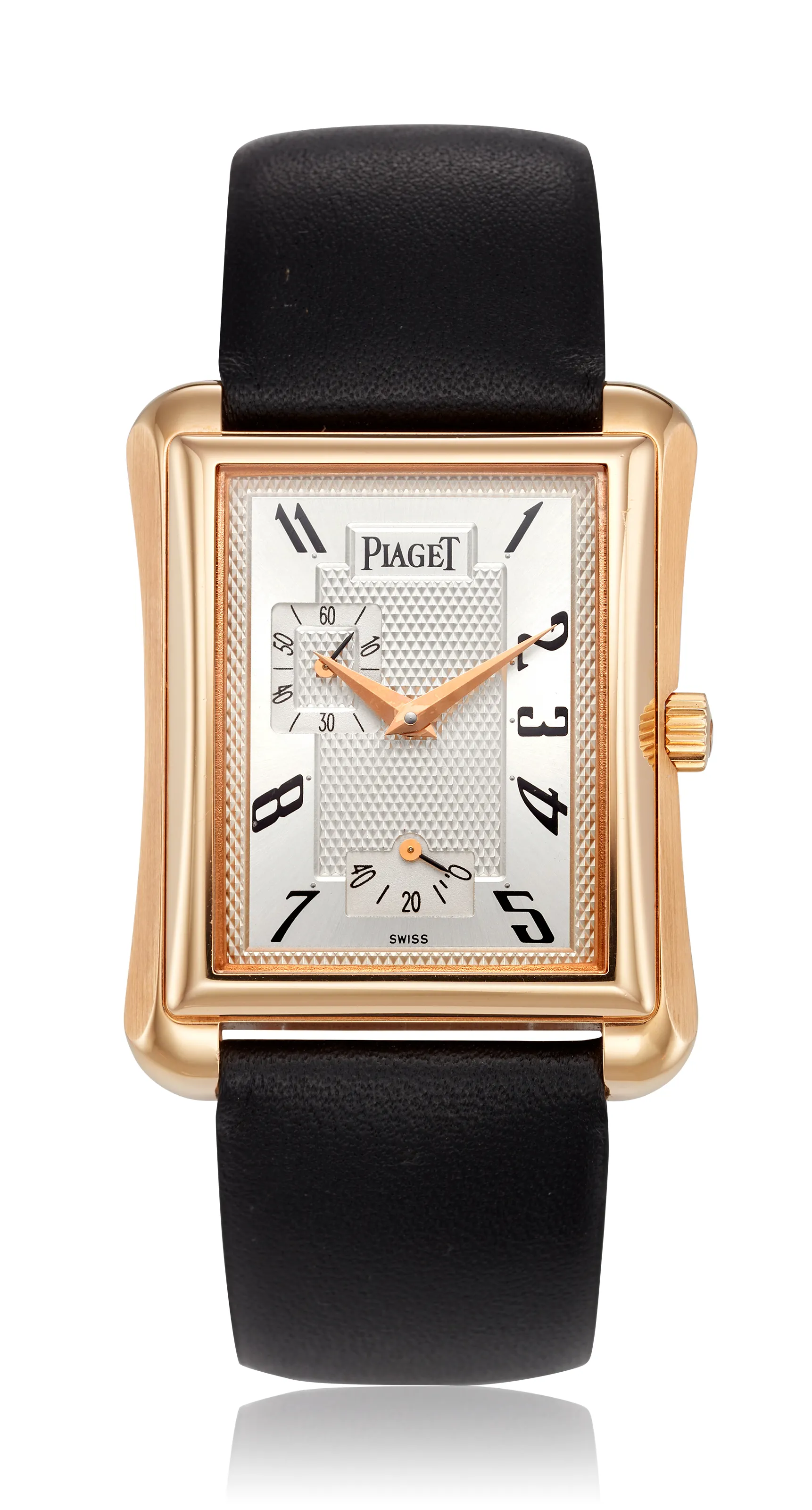 Piaget Emperador 18900 41mm Rose gold Silvered guilloche