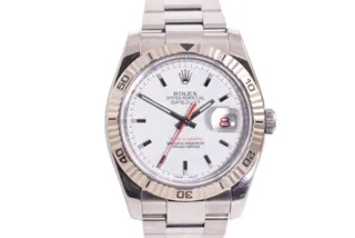 Rolex Datejust Turn-O-Graph 116264 White gold and Stainless steel White