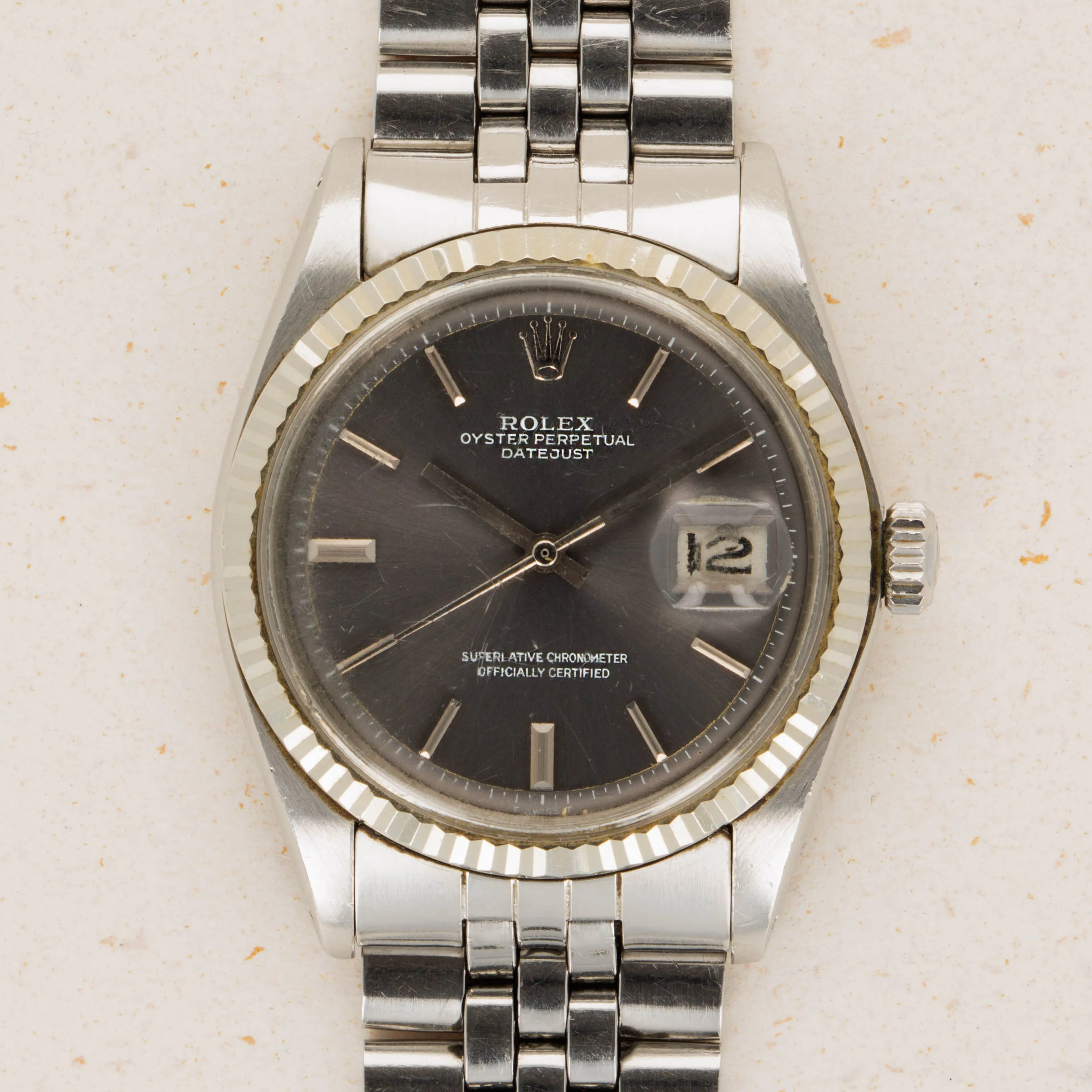 Rolex Datejust 1601 36mm Stainless steel Slate grey