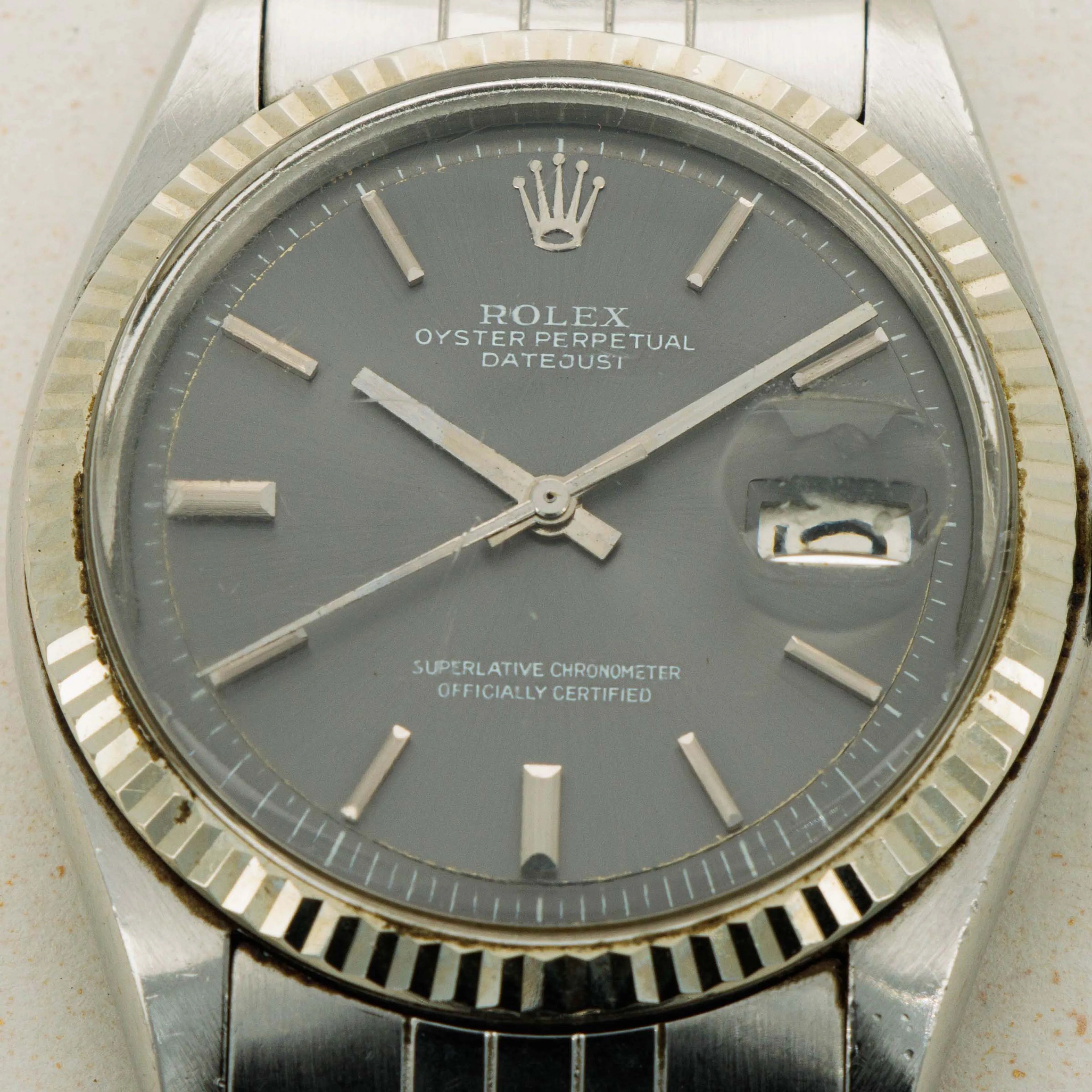 Rolex Datejust 1601 36mm Stainless steel Slate grey 10