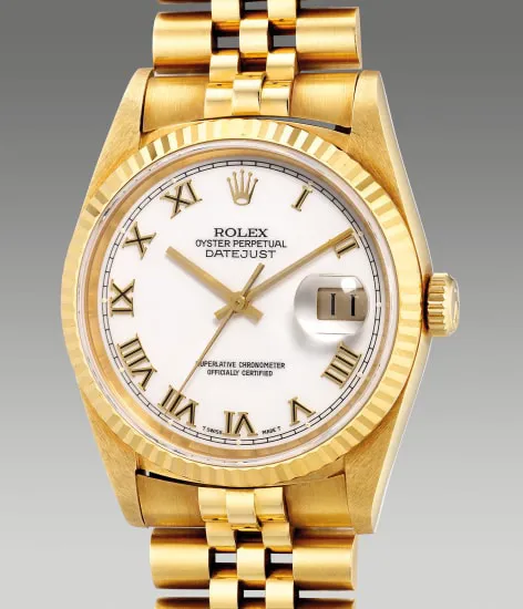 Rolex Datejust 36 16238 36mm Yellow gold White