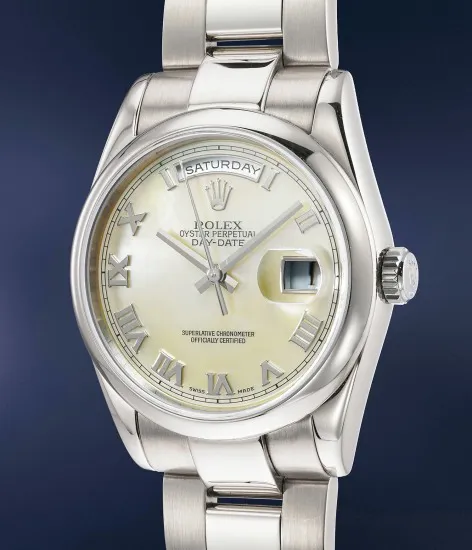 Rolex Day-Date 36 118209 36mm White gold Mother-of-pearl