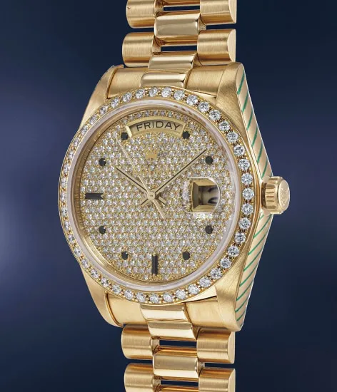 Rolex Day-Date 36 18048 36mm Yellow gold Yellow gold, Diamond and Black Sapphire