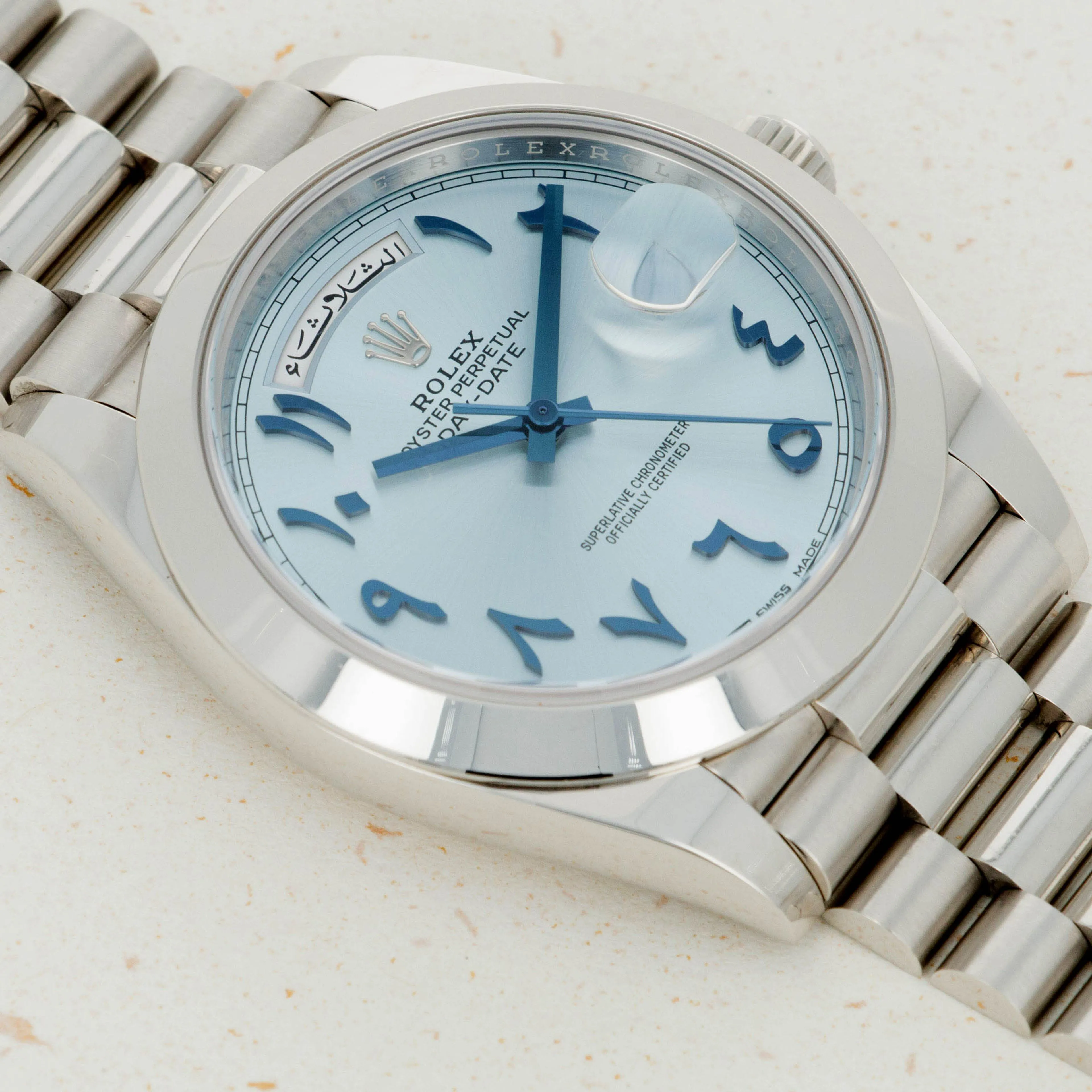 Rolex Day-Date 40 228206 40mm Platinum Blue 1